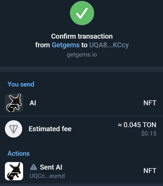 assetux's tweet photo. Congratulations 🥂

#AI NFT from "🐶 Chill with Assetux" collection just landed to the new owner's wallet address on $TON!   

What's next?
Join @aaadotfamily private group chat on #Telegram, gated with @HubzNetwork. A place, where protocol fees are shared in $BTC! 👇

🔗 https://t.co/fe3qmzqDMO