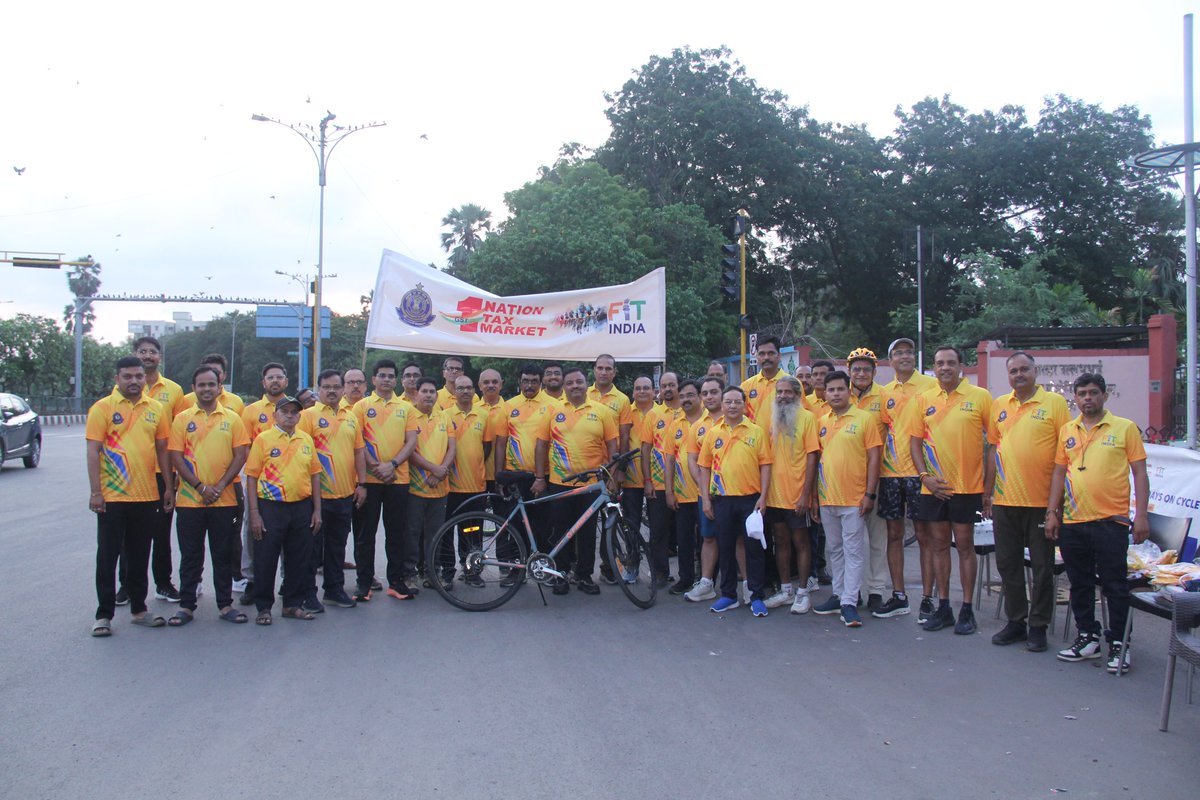 CGST &amp; CE Surat organised a Pre-GST Day Cycle Marathon on 18th July 2025 (Sunday) under the FIT INDIA Movement, celebrating 8 years of GST as part of CBIC’s “Sundays on Cycle” Cyclothon, the event promoted fitness and GST awareness among officers and citizens alike.