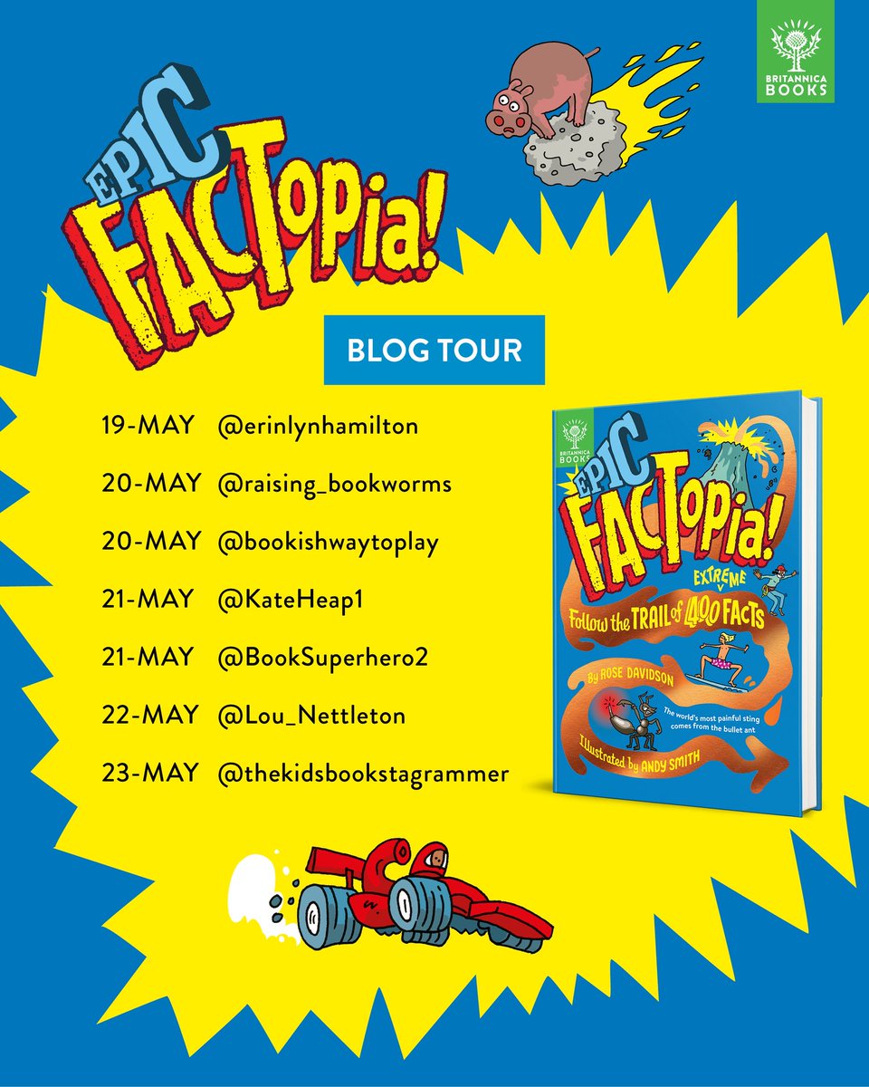 @ErinLynHamilton (@erinlynhamilton) on Twitter photo It’s the start of the blog tour for Epic Factopia! Check out some of my favourite facts from the 8th Factopia Book! <a href="/whatonearthbook/">What on Earth! Books</a>
myshelvesarefull.com/2025/05/19/epi… It’s the start of the blog tour for Epic Factopia! Check out some of my favourite facts from the 8th Factopia Book! <a href="/whatonearthbook/">What on Earth! Books</a>
myshelvesarefull.com/2025/05/19/epi…
