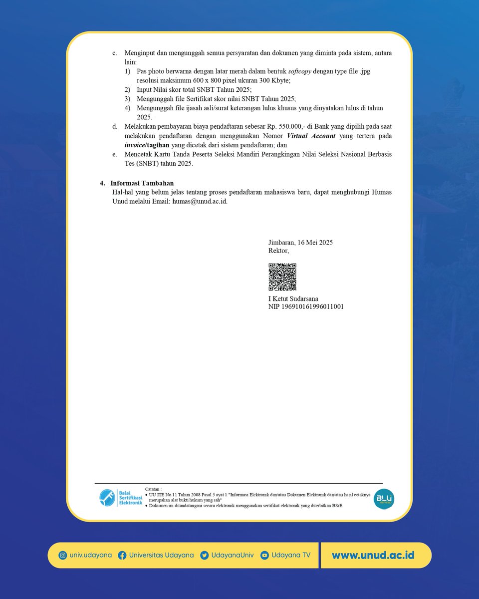 Universitas Udayana tweet media