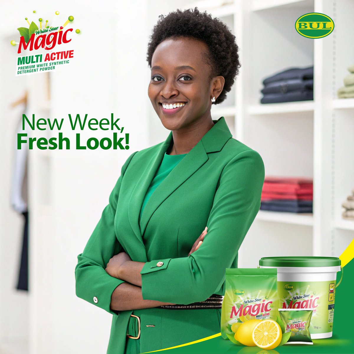 New Week, Fresh Look!
Tough on stains, gentle on fabric White Star Magic keeps your laundry bright, clean, and smelling fresh all week long.
Let every wash feel like magic!

#WhiteStarMagic #LaundryMadeEasy
