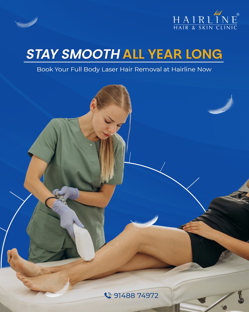 Stuck in the endless loop of shaving, waxing, or threading? Break free with Hairline’s full body laser hair removal, a long term and low maintenance solution for smooth and hair free skin all year round. Book your expert consultation now!

Call or WhatsApp 91488 74972.
