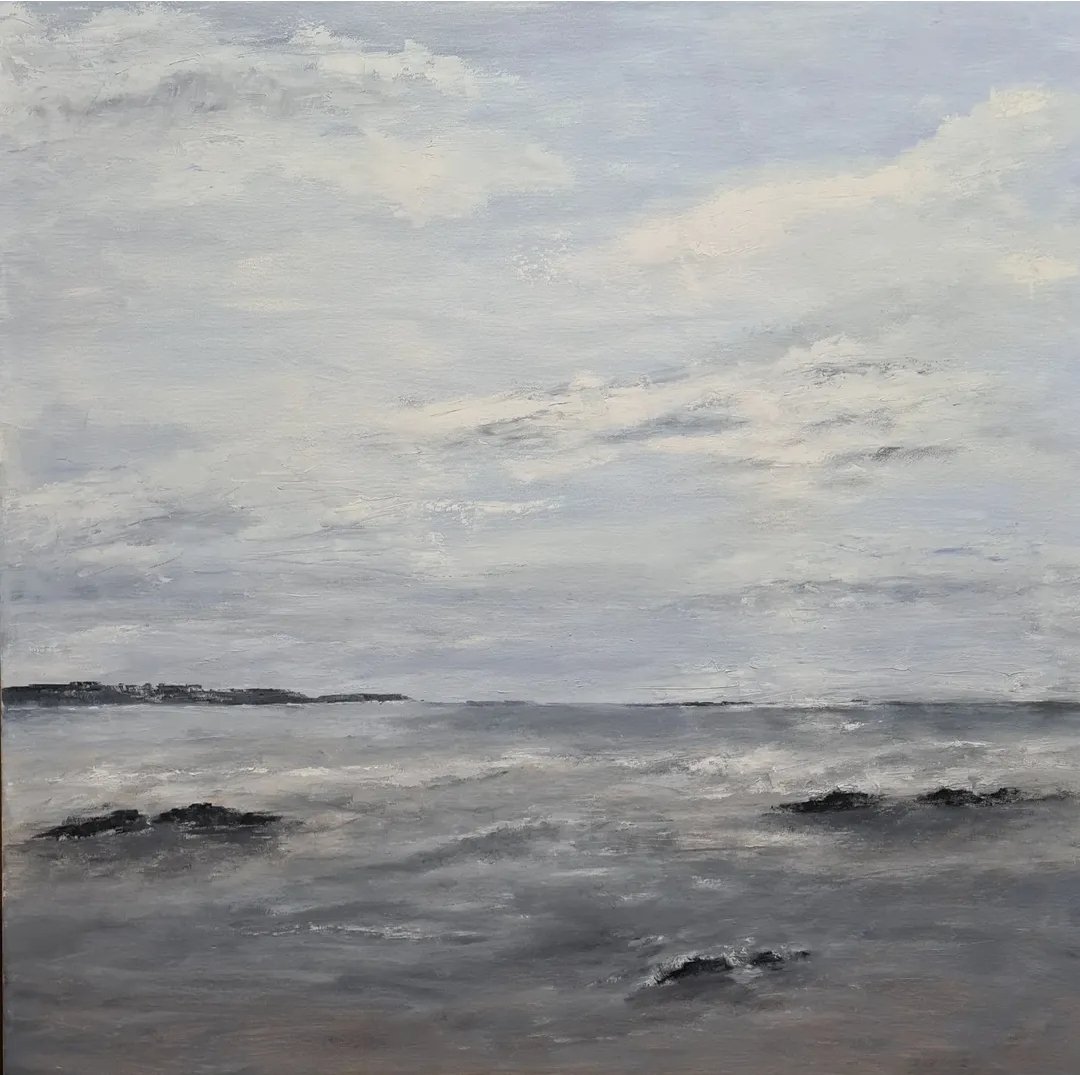 MarianSauras's tweet photo. "En algún lugar del mar". 
Óleo sobre lienzo 3D. 
80x80 https://t.co/ftLSfZMTA0