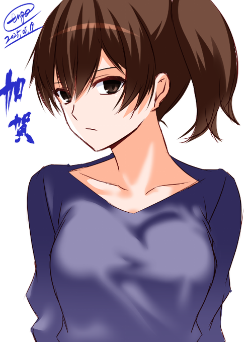 加賀さん。クールな感じがたまらんよね

#艦これ版深夜の真剣お絵描き60分一本勝負 
#艦これ版真剣お絵描き60分一本勝負_20250519 