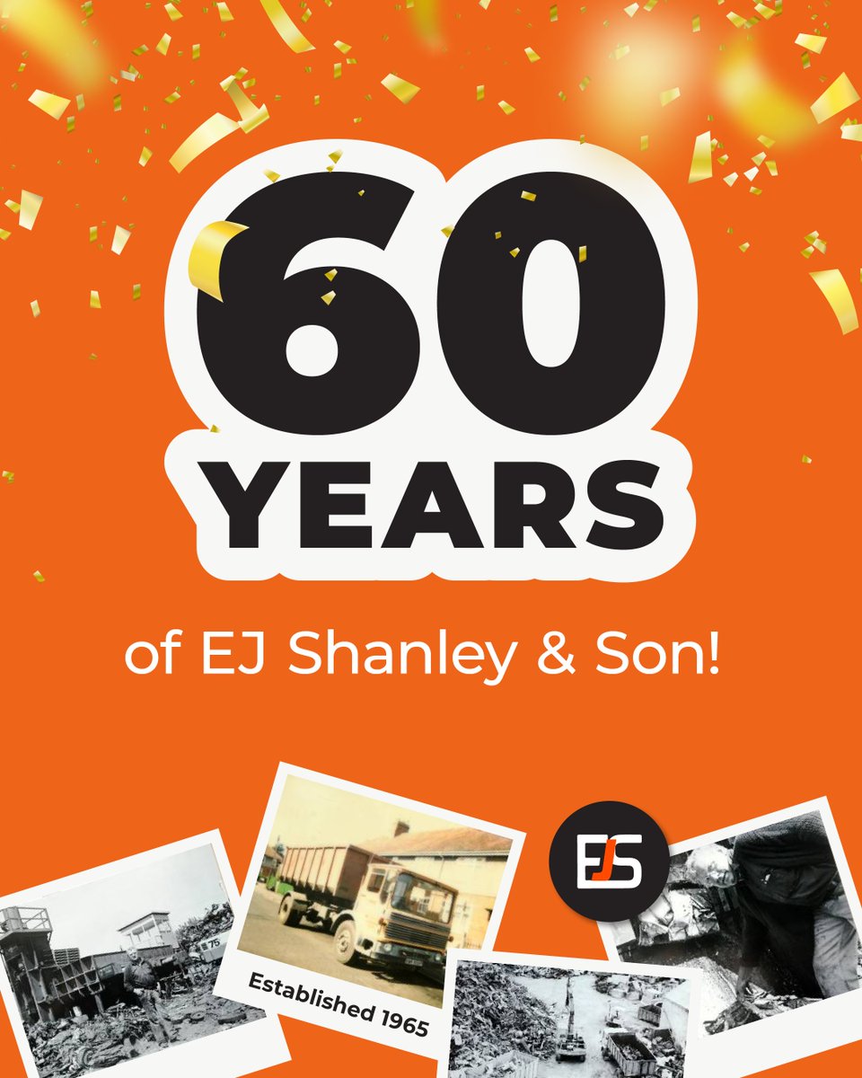 This year marks an incredible milestone- 60 years of EJ Shanley &amp; Sons Ltd! 🎉

Edward Joseph Shanley purchased the Shails Lane site for just £250 back in 1960 which has now become a trusted name in waste reclamation. 

E.J. Shanley &amp; Son has proudly served Wiltshire for six  ...