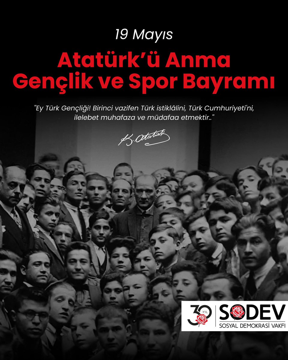 Mustafa Kemal Atatürk’ün, #19Mayıs1919’da yaktığı bağımsızlık meşalesi 106 yaşında!
19 Mayıs Atatürk’ü Anma, Gençlik ve Spor Bayramımız kutlu olsun.