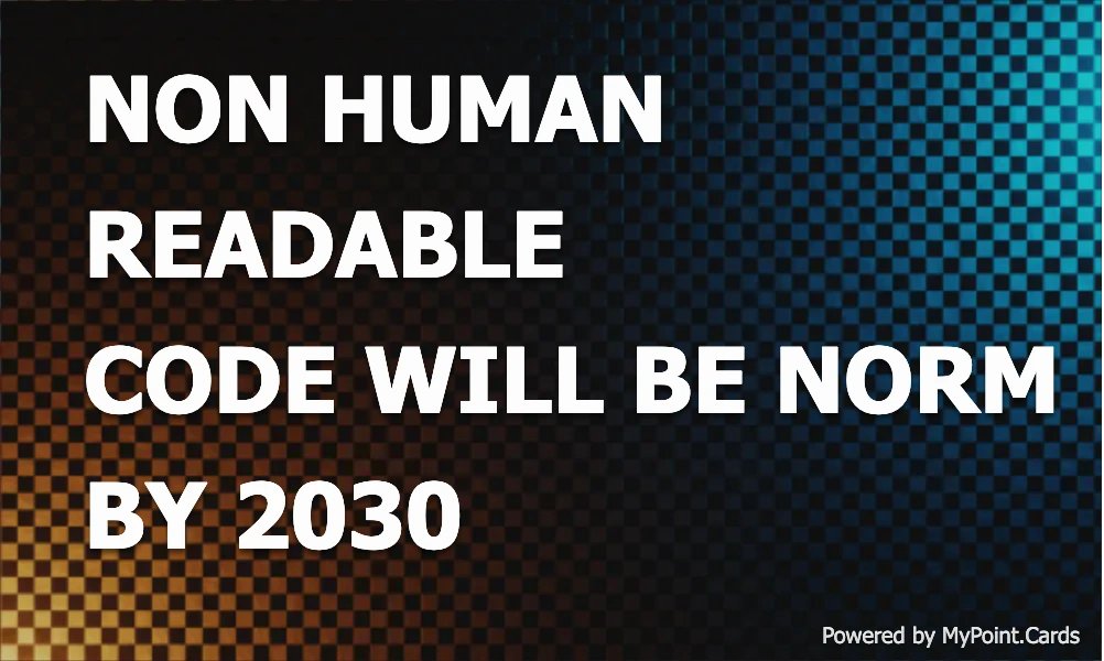 mjkabir's tweet image. We are experimenting with AI code generation unsuitable for humans. No need for human-designed programming languages. We expect new languages to be non-human readable, used only to coordinate heterogeneous AI engineers.
#AISoftwareEngineer #AICoder #NonHumanReadable