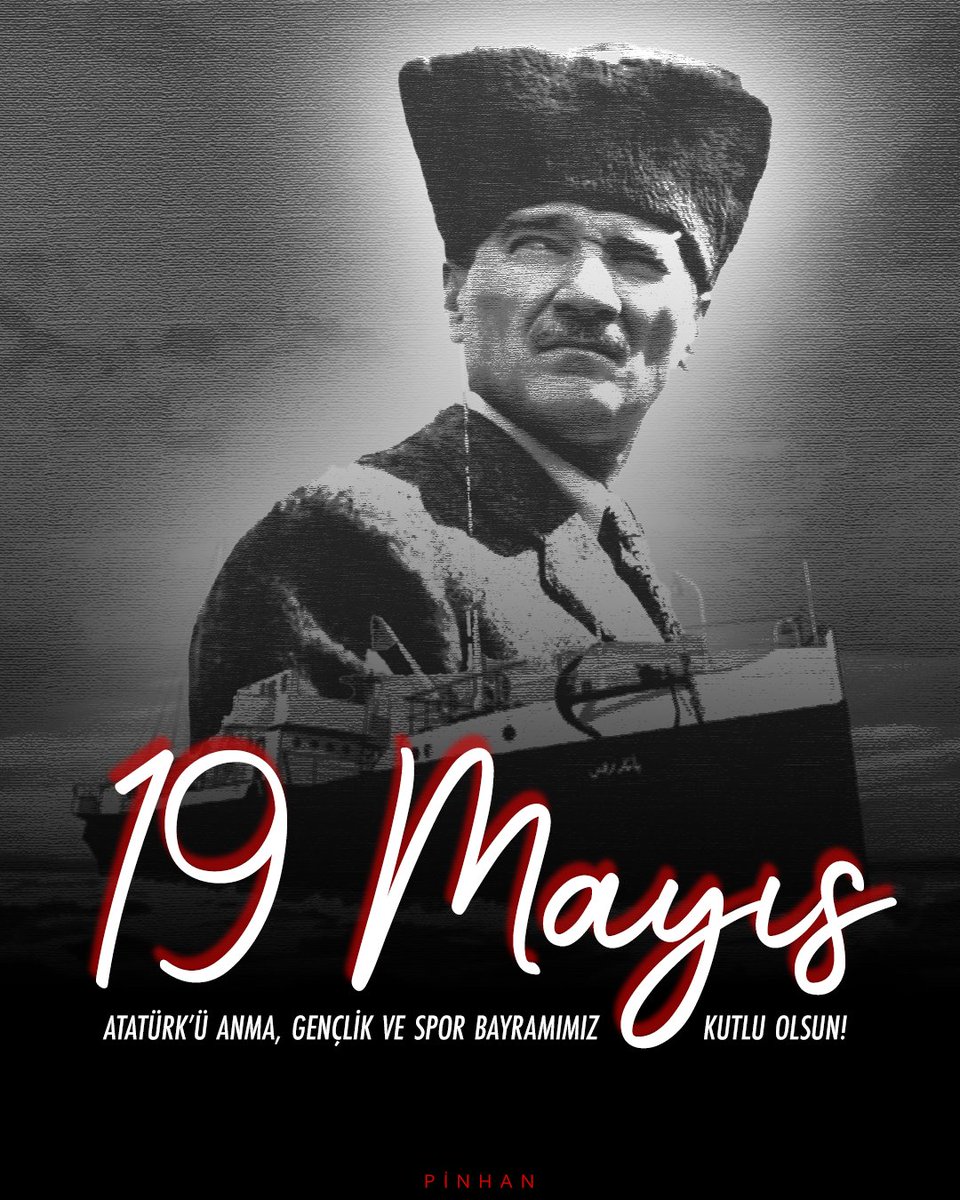19 Mayıs Atatürk'ü Anma, Gençlik ve Spor Bayramımız kutlu olsun! 🇹🇷