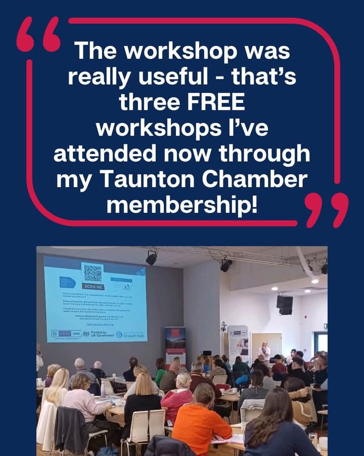 Can you afford NOT to be member? Membership costs from just £50 and joining takes just 10 minutes for whole year of value! ✅taunton-chamber.co.uk/membership

#tauntonchamberofcommerce #businesssupport #businesscommunity #membershipsupport #membershipcommunity #tauntonbusinesscommunity