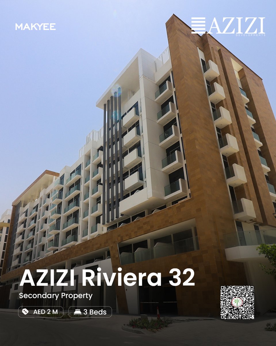 makyee_official's tweet photo. ✨ Live in Style : 3-BR Apartment in Azizi Riviera 32 

Discover refined living in this 944.32 sq.ft. 3-bedroom, located in the heart of Meydan, Dubai, price at AED 2 M. 
 
📲 Explore more detail about this unit on the Makyee app 
📞 Contact us on WhatsApp: +971 54 247 9627 https://t.co/PhXfePrgHH