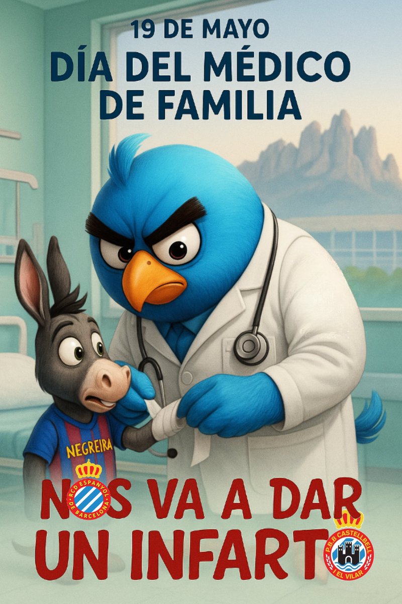 🗓 19-5-25
DIA MUNDIAL DEL MEDICO DE FAMILIA  💊🏥
✍️ Receta medica para llegar al sabado🙏 
#RCDEspanyol 
#rcde