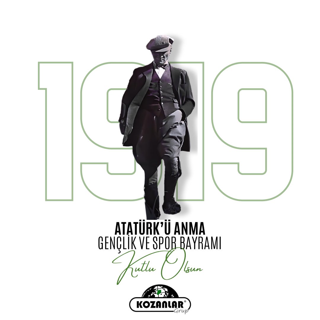 19 Mayıs Atatürk’ü Anma Gençlik ve Spor Bayramı kutlu olsun ! 
.
.
#19mayıs #19mayısatatürküanmavegençliksporbayramı #kozanlar #kozanlargrup