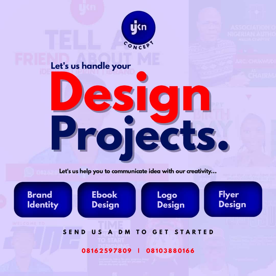 Tizzy_Krypt's tweet image. It's a New week. Contact YKN CONCEPT for your graphic projects.