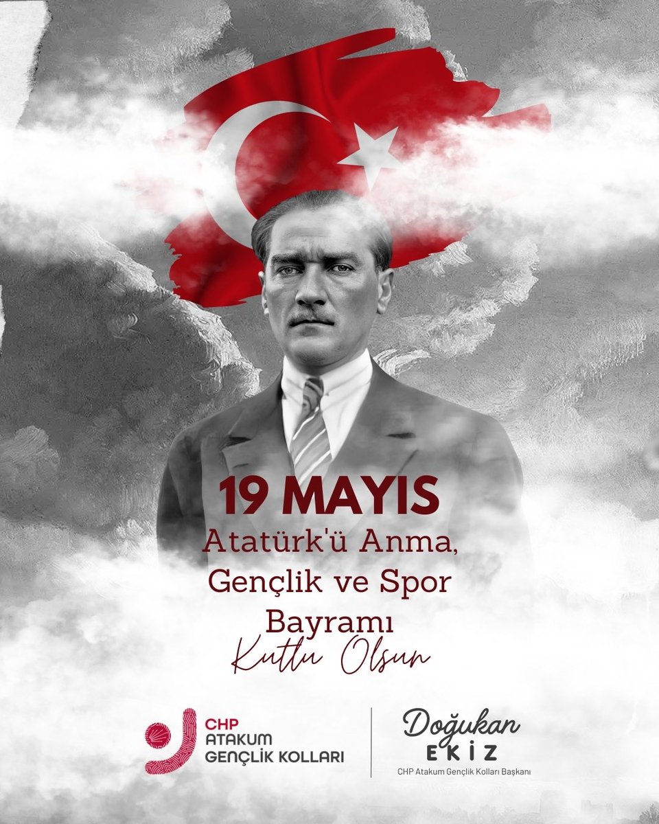 “Ey yükselen yeni nesil! İstikbal sizsiniz. Cumhuriyeti biz kurduk, onu yükseltecek ve yaşatacak sizsiniz.”

19 Mayıs Atatürk’ü Anma, Gençlik ve Spor Bayramımız Kutlu Olsun! 🇹🇷