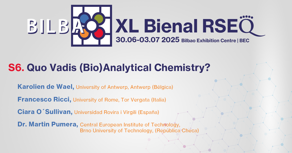 XL Reunión Bienal de la RSEQ - Bilbao, 2025 (@bienalrseq2025) on Twitter photo 🔬Pushing the frontiers of (Bio)Analytical Chemistry!
Symposium 6 at the XL <a href="/RSEQUIMICA/">RSEQ</a> Meeting brings together trailblazing researchers exploring the future of analytical science
<a href="/UAntwerpen/">UAntwerpen</a> | <a href="/universitatURV/">Universitat Rovira i Virgili</a> | <a href="/quimicaURV/">Facultat Química URV</a> | <a href="/CEITEC_Connect/">CEITEC Connect</a>
🔗brseq2025.com/simposios
#BQB25 🔬Pushing the frontiers of (Bio)Analytical Chemistry!
Symposium 6 at the XL <a href="/RSEQUIMICA/">RSEQ</a> Meeting brings together trailblazing researchers exploring the future of analytical science
<a href="/UAntwerpen/">UAntwerpen</a> | <a href="/universitatURV/">Universitat Rovira i Virgili</a> | <a href="/quimicaURV/">Facultat Química URV</a> | <a href="/CEITEC_Connect/">CEITEC Connect</a>
🔗brseq2025.com/simposios
#BQB25