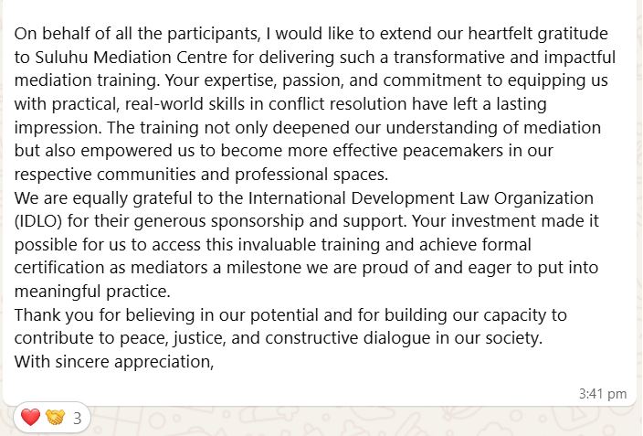 LDM_Learning's tweet image. 🟦Mediation training | Mediation support 🟦
There is something wonderful about mediation—its power to restore connection, foster understanding, and transform conflict into clarity. When that knowledge is shared, the experience becomes magical. 🌍✨
linkedin.com/posts/lilian-d…