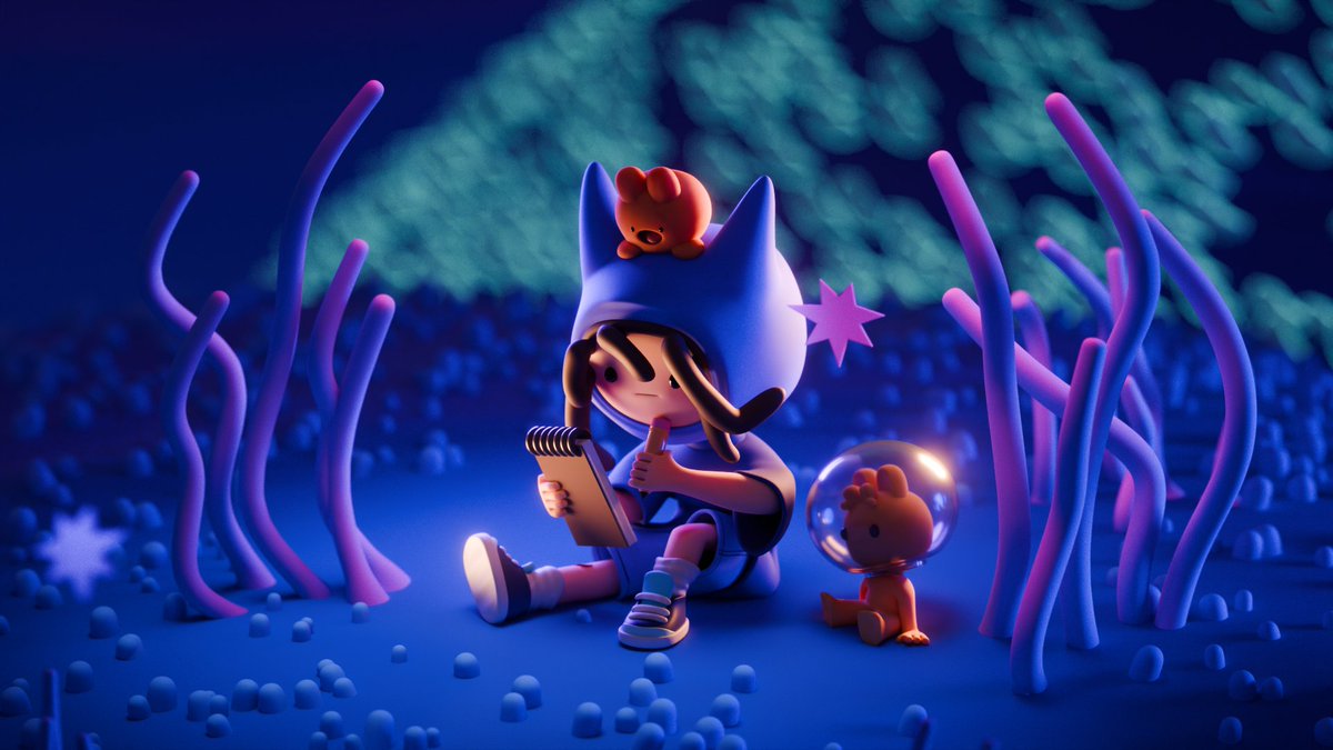 3dbenart's tweet image. Cute cosmic vibes 🚀
Based on a gorgeous 2D by @xetaercx ❤️
#Stylized3D #GameDev #BlenderArt #ToyDesign #3DPrinting