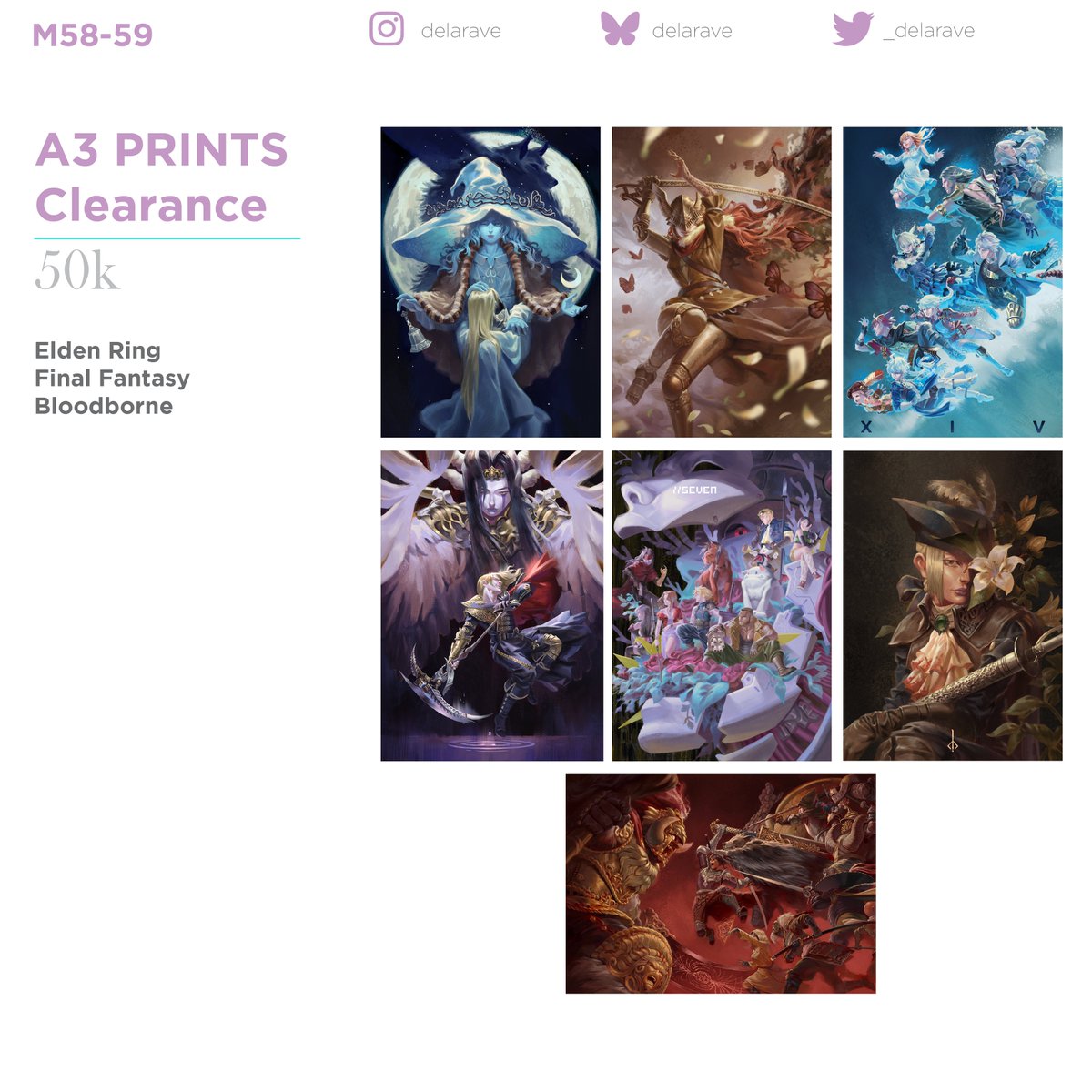 1/2

Comifuro XX catalogue.
There may be some random odds and ends, but this will be the gist of it. I look forward to seeing you all this weekend. : >

You can see bigger shots on my IG--
instagram.com/delarave/

#comifuroxx #comifuro #comifuro20catalogue #comifuro20