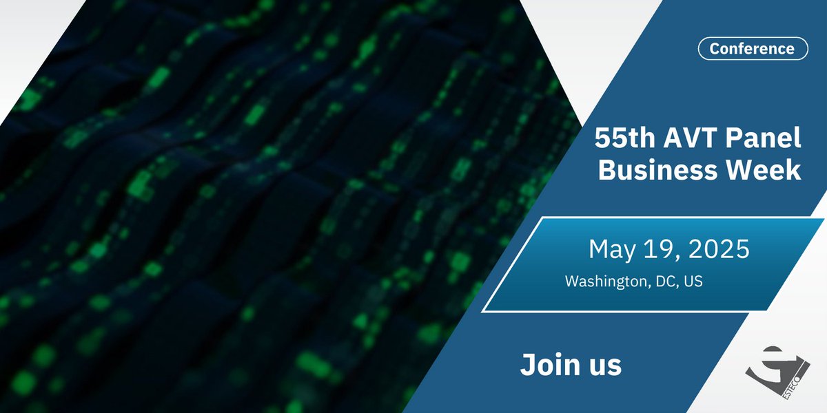 We're at the 55th AVT Panel Business Week. Meet our team to learn more about ESTECO Technology and our advancements in applied vehicle technology.
👉 engineering.esteco.com/events/55th-av…