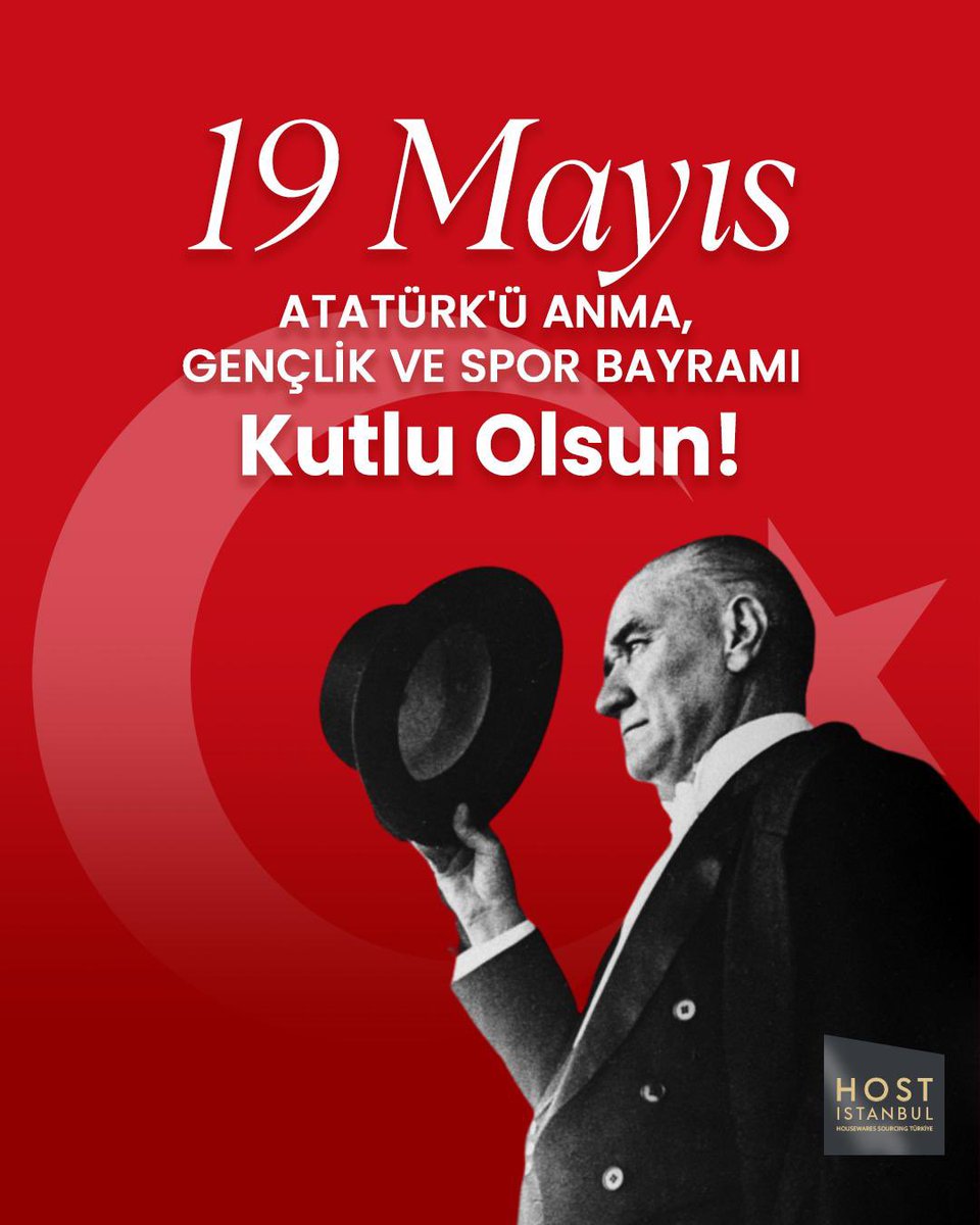 19 Mayıs, bir milletin ayağa kalktığı ve kendi geleceğine yön verdiği gündür. Cumhuriyetin ışığını taşıyan gençlerin 19 Mayıs Atatürk’ü Anma, Gençlik ve Spor Bayramı kutlu olsun.🇹🇷