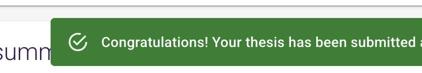 It’s a bit surreal to say, I finally submitted my PhD thesis today. 

80,000 words 
4 Chapters
5 years 

It’s been a massive undertaking that’s been as hard as it’s been rewarding. There is no growth without grief. No sweet without sweat. 

This goal is one I set for myself when