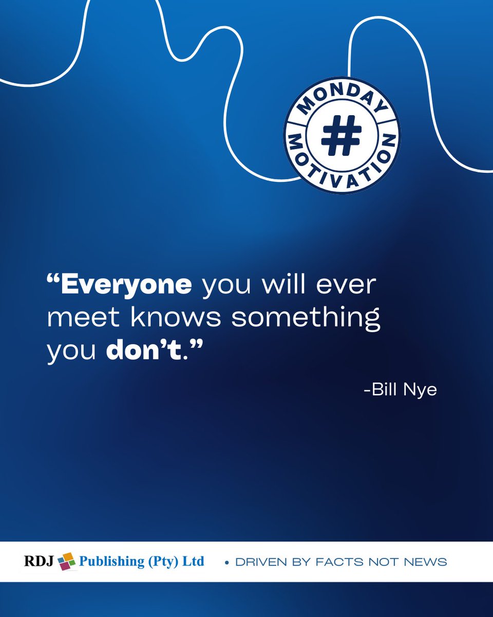Every conversation is a chance to learn, if you're open to it. Happy a Monday and happy week! 

#MondayMotivation