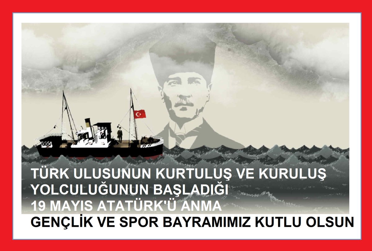 EkonomiMd's tweet photo. 19 Mayıs ulusal egemenliğin başladığı gündür. Atatürk'ü Anma Gençlik ve Spor Bayramımız kutlu olsun🇹🇷🇹🇷🇹🇷 https://t.co/6RUBXWOIi4