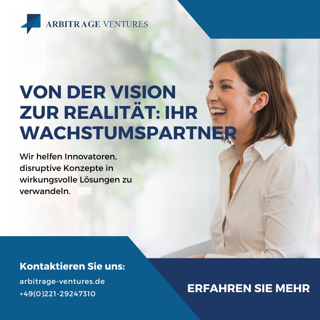 arbinventures's tweet photo. 🌟 Von der Vision zur Realität: Ihr Wachstumspartner. 🚀✨

Arbitrage Ventures verwandelt disruptive Konzepte in nachhaltige Erfolge.

🌐 https://t.co/U2BjHN83QT
📞 +49(0)221-29247310

#Wachstumspartner #VisionInRealität #ArbitrageVentures #ZukunftGestalten https://t.co/BB7fYHDoSD