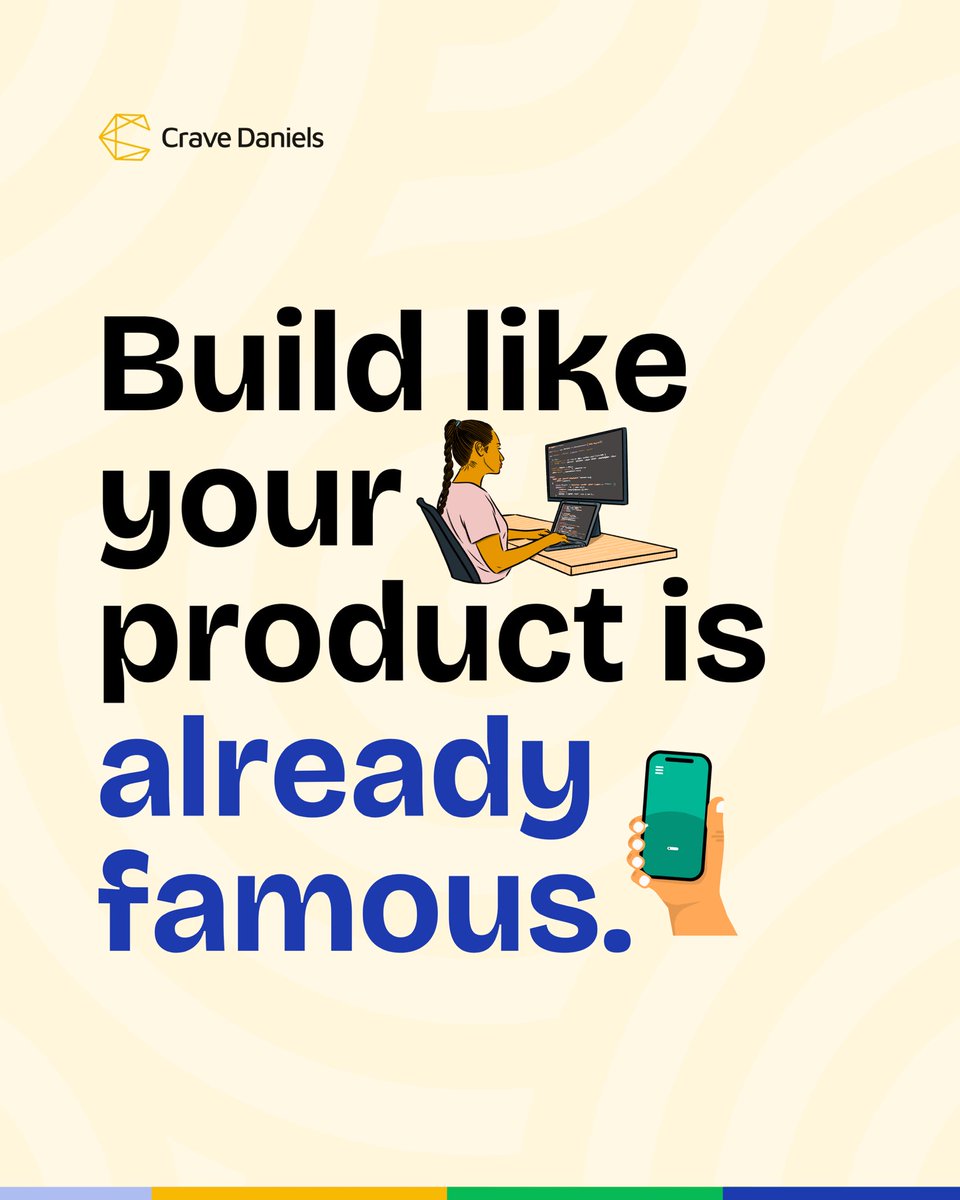 Build like your product’s already famous.
Design like it’s already in people’s hands.

That energy hits different⚡️💯