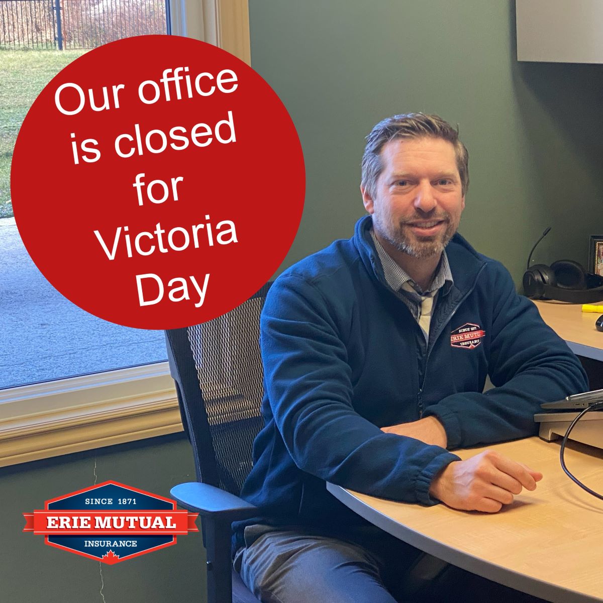 OUR OFFICE IS CLOSED TODAY 

Our office is closed for Victoria Day, but Russell and our team will return to work tomorrow to help with your insurance needs. 

For new after-hours emergency claims, contact us at 1-800-263-6484.

#insurance #VictoriaDay
