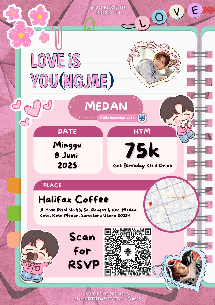 🍵Palembang <a href="/247withus_plg/">42 (SAI) PALEMBANG</a> &amp; Medan 
Scan QR &amp; fill RSVP form!

#LoveIs_Youngjae