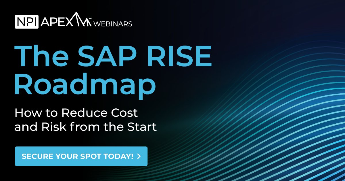 NPI_Spend_Mgmt's tweet photo. On the RISE with SAP journey? Join us tomorrow (Tues, 5/20 @ 11am ET) for a live session on how to cut cost and risk.

We’ll cover:
✔️ RISE BOM traps
✔️ SAP upsell tactics
✔️ Cost &amp; compliance prep
✔️ Agreement optimization tips

Register: https://t.co/nuWAqSzmDv https://t.co/kPkHsb9zoL