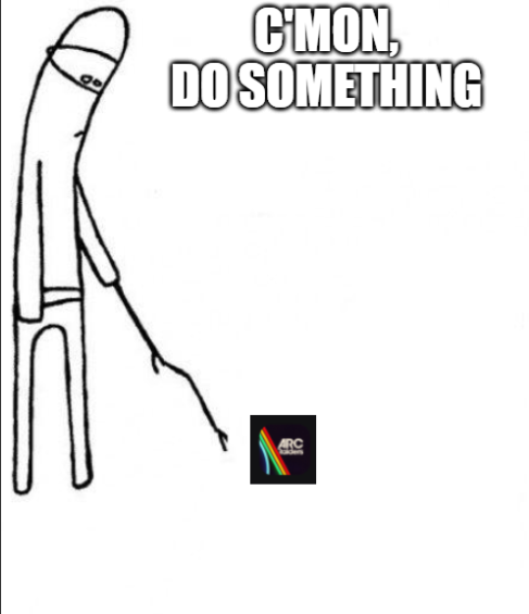 Ich, wie ich jeden Tag auf den <a href="/ARCRaidersGame/">ARC Raiders</a> DC Server schaue