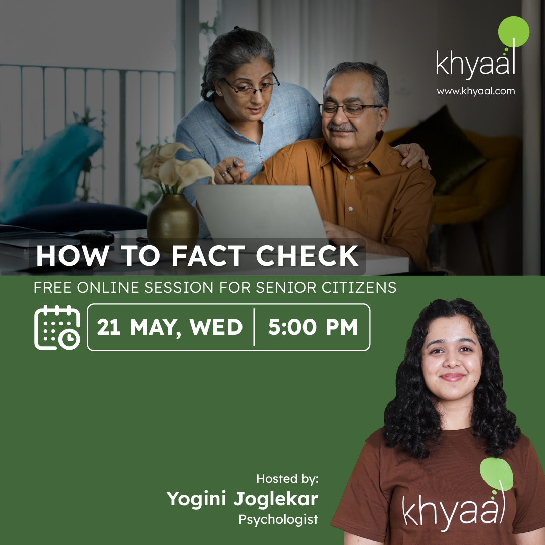 Learn simple ways to fact-check and stay safe from misinformation. Attend this session if you're 50 or above, or share it with an elderly loved one.
#DigitalSafety #SeniorCitizens
To attend our exclusive sessions:
📱 Download the app: bit.ly/3Kh2aFw
📞 Call us at: