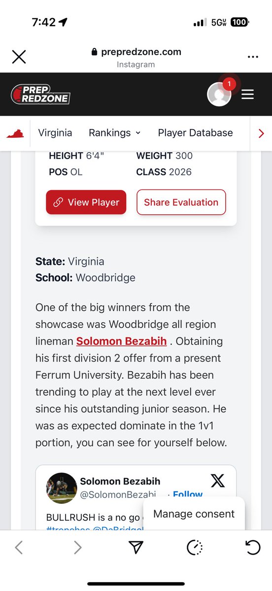 Thanks for the the write up <a href="/PrepRedzoneVA/">Prep Redzone Virginia</a> we’re only going 🆙 <a href="/coacheltonbrown/">Elton Brown</a> <a href="/CoachDarveau/">Jeremy Darveau</a> <a href="/CoachLA73/">Arthur L.A. Ray</a>
