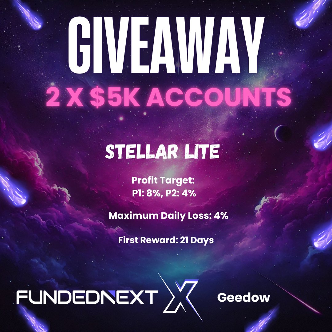 Geedow☄️ (@geedow_) on Twitter photo 🚨🎉 Giveaway Alert 2X 5K accounts 🎉🚨
1: Follow <a href="/FundedNext/">FundedNext</a> <a href="/Flynn3624/">Flynn</a> <a href="/Hajji_abdull008/">hajji abdull</a> <a href="/Geedow_/">Geedow☄️</a> <a href="/Sayidabdulle_/">Sayid.</a> <a href="/Mdacar_/">Mawliid Dacar</a>
2: Like & Retweet
3: Tag 4 traders
4 : register website short-link.me/ZfvJ
Announced winners 5 days 🚨🎉 Giveaway Alert 2X 5K accounts 🎉🚨
1: Follow <a href="/FundedNext/">FundedNext</a> <a href="/Flynn3624/">Flynn</a> <a href="/Hajji_abdull008/">hajji abdull</a> <a href="/Geedow_/">Geedow☄️</a> <a href="/Sayidabdulle_/">Sayid.</a> <a href="/Mdacar_/">Mawliid Dacar</a>
2: Like & Retweet
3: Tag 4 traders
4 : register website short-link.me/ZfvJ
Announced winners 5 days