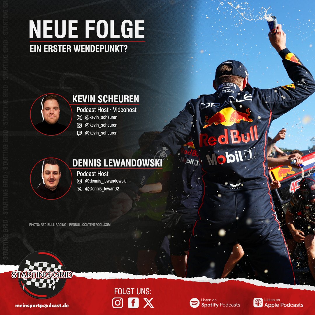 Starting Grid - Podcast (@startinggrid_f1) on Twitter photo Wendepunkt in der #F1? 🏁
<a href="/Max33Verstappen/">Max Verstappen</a> siegt in #Imola mit Mega-Move gegen <a href="/OscarPiastri/">Oscar Piastri</a> – der muss auch noch <a href="/LandoNorris/">Lando Norris</a> ziehen lassen. Kein guter Tag für den WM-Leader.
@Kevin_Scheuren & <a href="/dennis_lewan92/">DLewandowski</a> analysieren & blicken auf #MonacoGP! 🎧
🔗: linktr.ee/startinggrid_f1 Wendepunkt in der #F1? 🏁
<a href="/Max33Verstappen/">Max Verstappen</a> siegt in #Imola mit Mega-Move gegen <a href="/OscarPiastri/">Oscar Piastri</a> – der muss auch noch <a href="/LandoNorris/">Lando Norris</a> ziehen lassen. Kein guter Tag für den WM-Leader.
@Kevin_Scheuren & <a href="/dennis_lewan92/">DLewandowski</a> analysieren & blicken auf #MonacoGP! 🎧
🔗: linktr.ee/startinggrid_f1