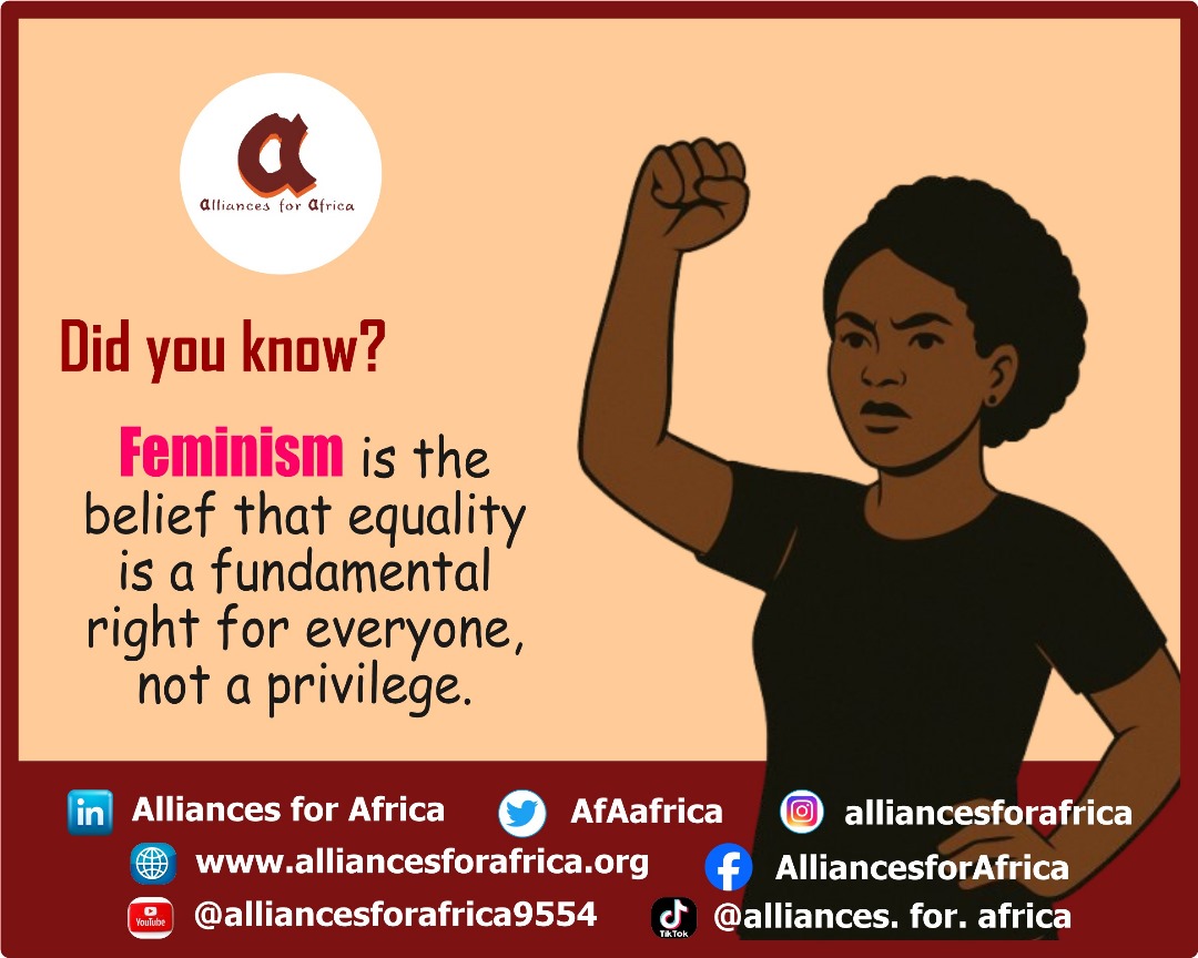 AfAafrica's tweet photo. #Fact!
#Feminism is about being heard 🗣️, valued 💛, and treated as equal ⚖️.
Equality is not a privilege - it’s a right for all,
not just for few.
#EqualRight
#EqualityForAll
#Feminism
@imostatemwa @OpenSociety @coimpactcollab @Baobabnigeria @FordFoundation @macfound @UNTrustFundEVAW @unwomenNG @AmnestyNigeria @NFF2008 @equalitynow @macfound @awdf01 @wrahpnigeria @partnersnigeria @womenfundng @wrahpnigeria @WHONigeria @wacsi @mamacash