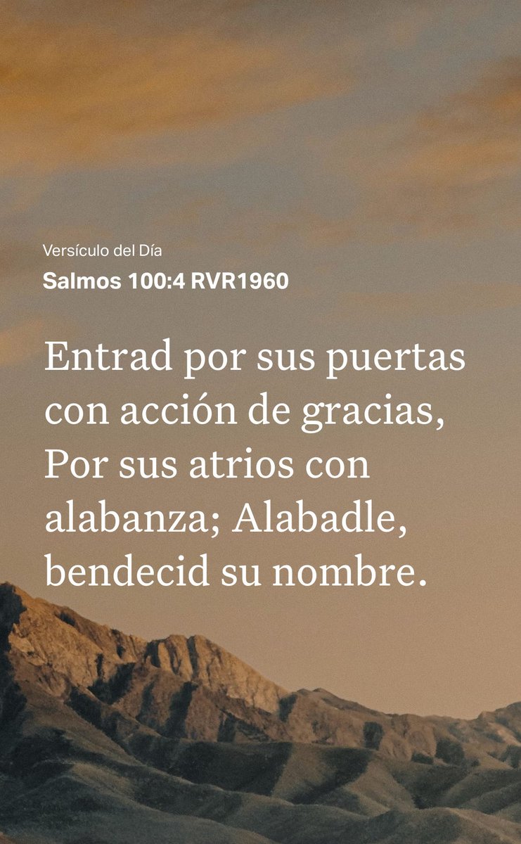 Gracias Dios!🌷
“Cantad alegres a Dios, habitantes de toda la tierra.”
Salmos 100:1 ☀️🎶🌷