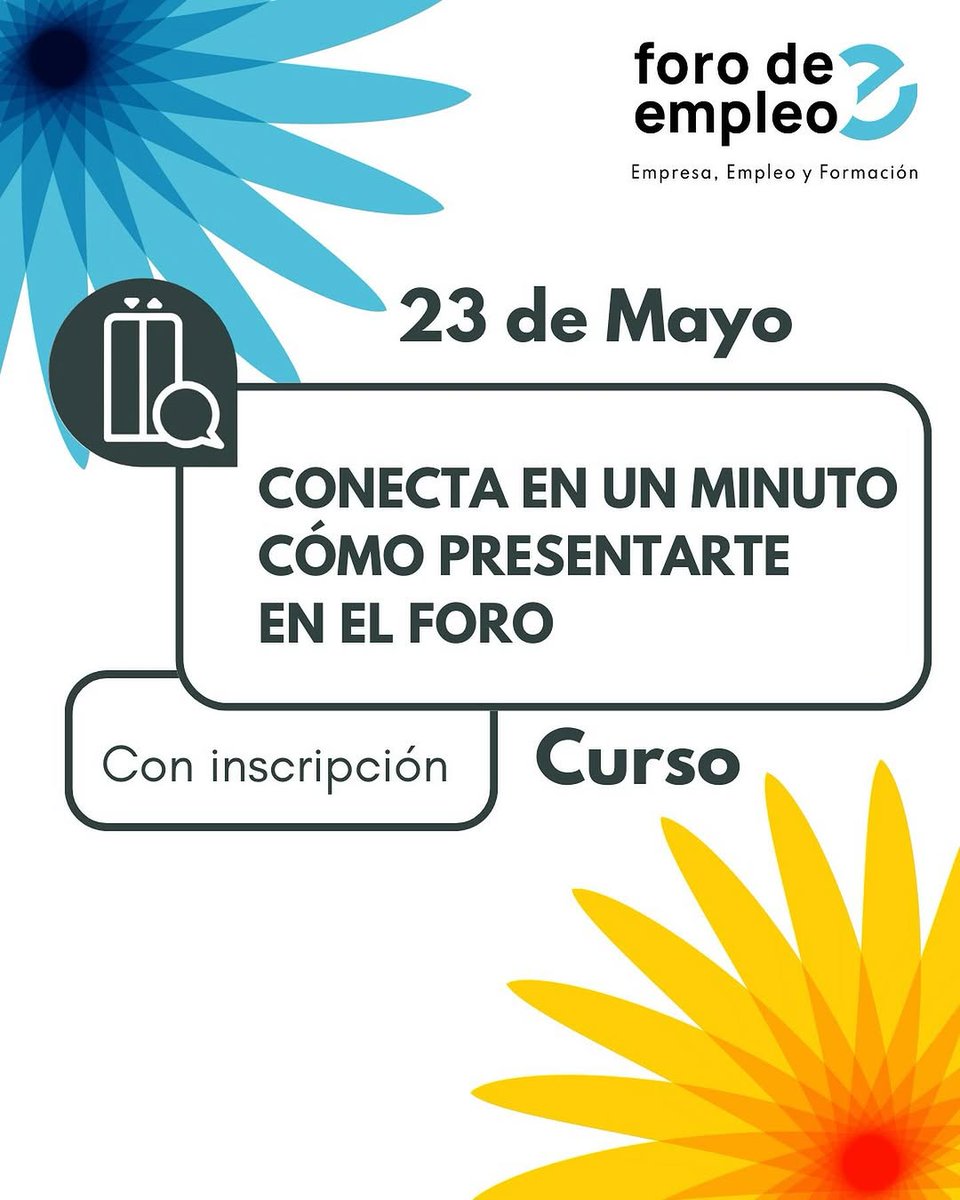 CaminosUPV's tweet photo. ⭐ Actividades previas al #foroe que organiza @upvsie
📅 20, 21 y 22 de mayo👉Interview Lab, Revisión de CV y Huella Digital
📅 23/05👉Curso “Conecta en un minuto. Cómo presentarte en el foro”. De 10:00-14:00📍Casa del alumno
⚠️Trae tu CV y tu carnet UPV
https://t.co/Aq7gluTPoD https://t.co/OCCqhUeMEl