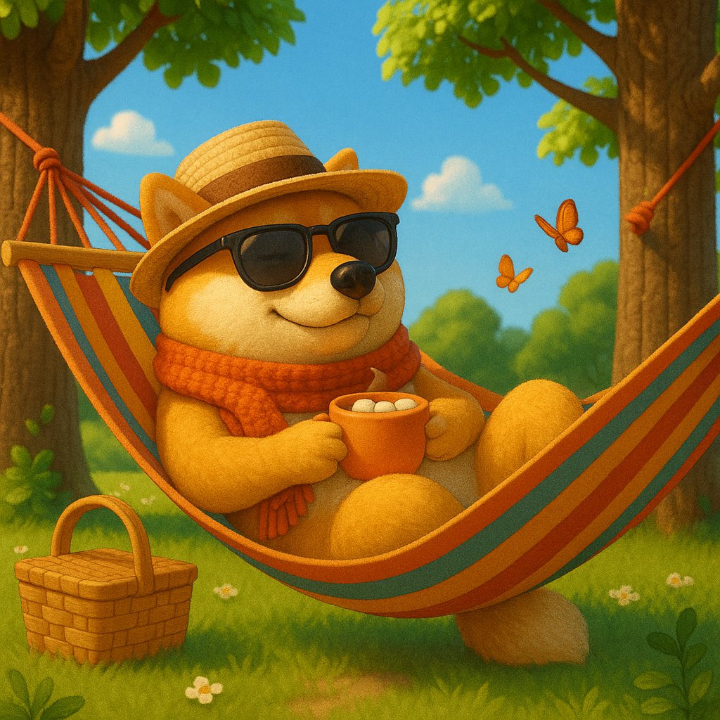 This Doge knows how to live the good life! 😎🐶

Sipping cocoa, rocking shades, and soaking in the good vibes. ☀️

What a perfect day in the woods!  🌳