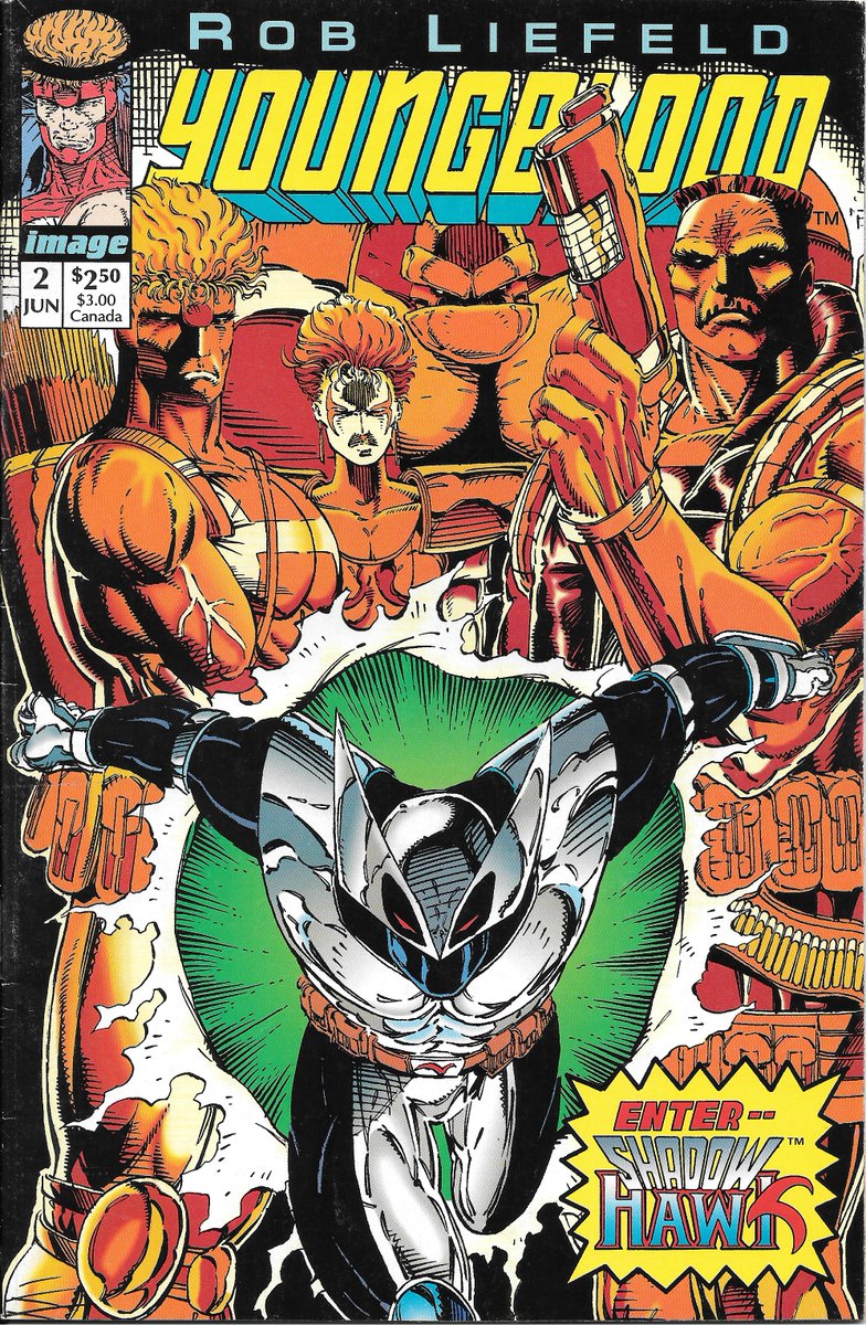 RobMessick's tweet photo. It's also a great homage to Youngblood #2, with the first appearance of ShadowHawk!
#ShadowHawk #ShadowHunt #JimValentino #RogerCruz https://t.co/T6EZDksHHu