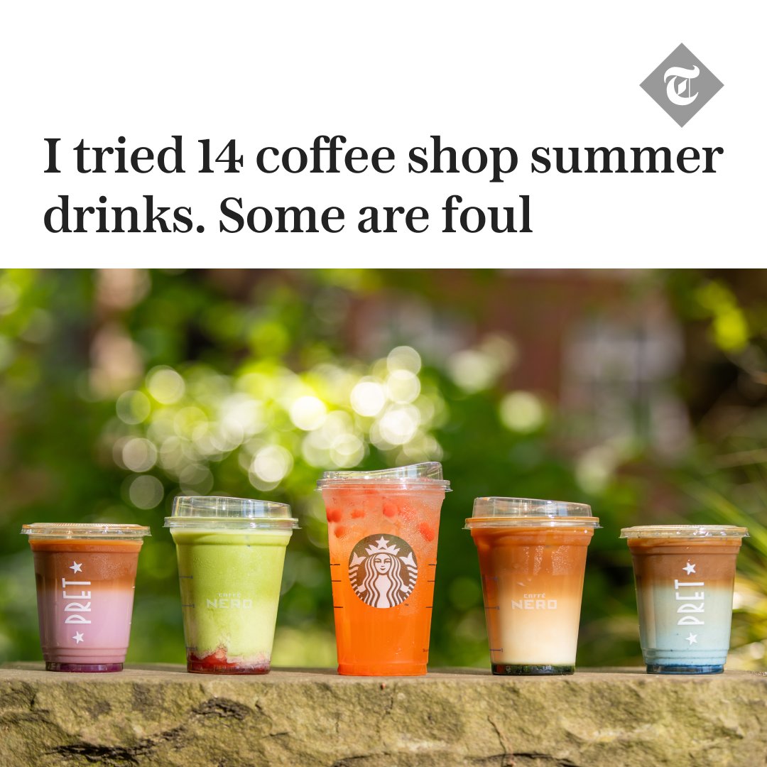 ☕ Rattling with ice, in rainbow colours and packed full of unusual flavours, this season’s drinks might look the part – but how do they taste?

Find out below ⬇️
telegraph.co.uk/food-and-drink…