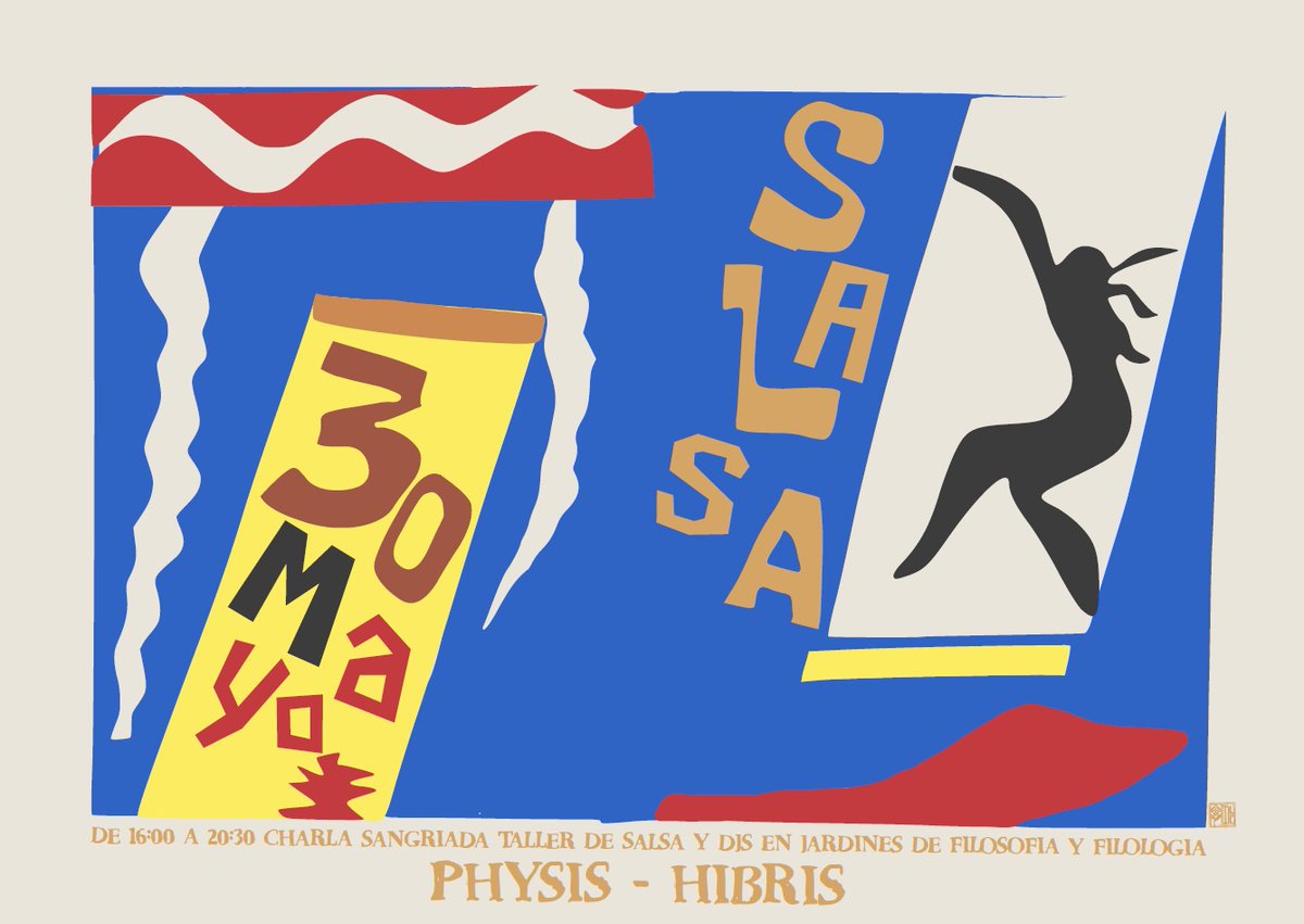 🎉SANGRIADA FIN DE EXÁMENES 🎊
El 30 de mayo <a href="/hibris_ucm/">HIBRIS</a> y Physis celebraremos una jornada de temática salsa por el fin de curso.
💃Taller de salsa, DJs y una charla para cerrar el año escolar.
📍Os esperamos a todas en los Jardines de Filosofía y Filología a partir de las 16h🪩
