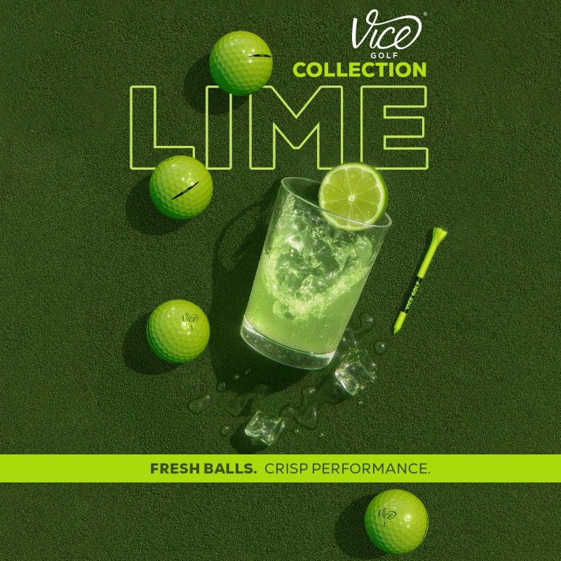 VICE_GOLF's tweet photo. The lime collection: bursting with performance.
