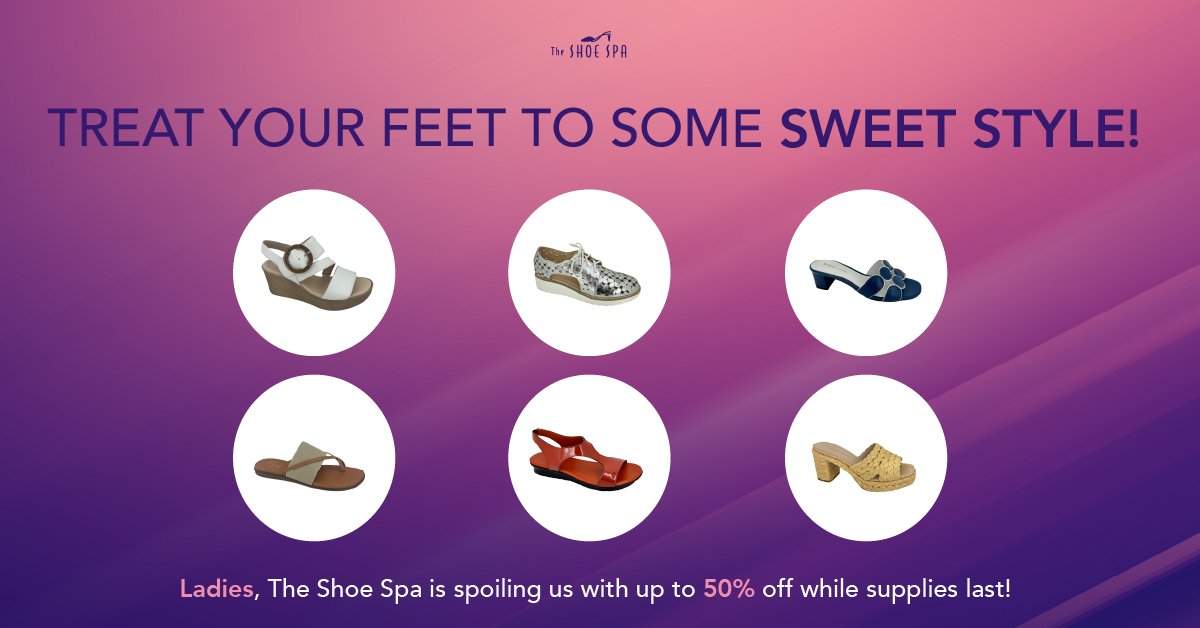 shoespausa's tweet photo. Ladies, your feet deserve a spa day with style!
The Shoe Spa is serving up dreamy comfort &amp; head-turning fashion with up to 50% OFF select styles - while supplies last! These beauties are flying off the shelves! Shop now: https://t.co/mFIa9wP1EI
#shoes #shopping #sale #comfort https://t.co/l3zKnfbkFI