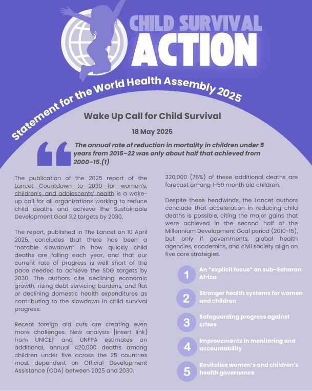 Michel Anglade (@michelanglade) on Twitter photo As #WHA78 starts in Geneva, <a href="/save_children/">Save the Children International</a> & other organisations are launching a Wake Up Call for Child Survival
There has been a notable slowdown in how quickly child deaths are falling
It is time to renew our collective commitment to children's health
shorturl.at/L4yUt As #WHA78 starts in Geneva, <a href="/save_children/">Save the Children International</a> & other organisations are launching a Wake Up Call for Child Survival
There has been a notable slowdown in how quickly child deaths are falling
It is time to renew our collective commitment to children's health
shorturl.at/L4yUt
