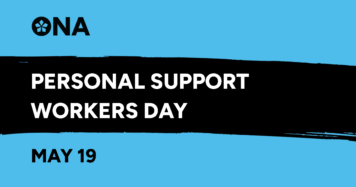 ontarionurses's tweet image. Happy Personal Support Worker Day! Since 2010, Ontario has celebrated Personal Support Worker (PSW) Day on May 19 to recognize and honour the essential care, support and empathy these PSWs give to some of the most vulnerable Ontarians.

More: ona.org/news/psw-day/