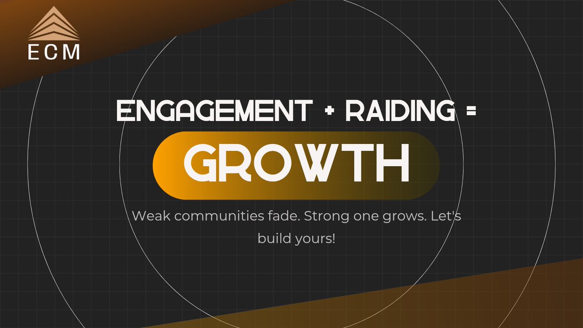 Ignoring your community is a fast way to lose momentum. But combining solid engagement with smart raiding? That’s how projects grow.

At ECM, we don’t just show up, we bring energy, structure, and real results to your community! ⚡