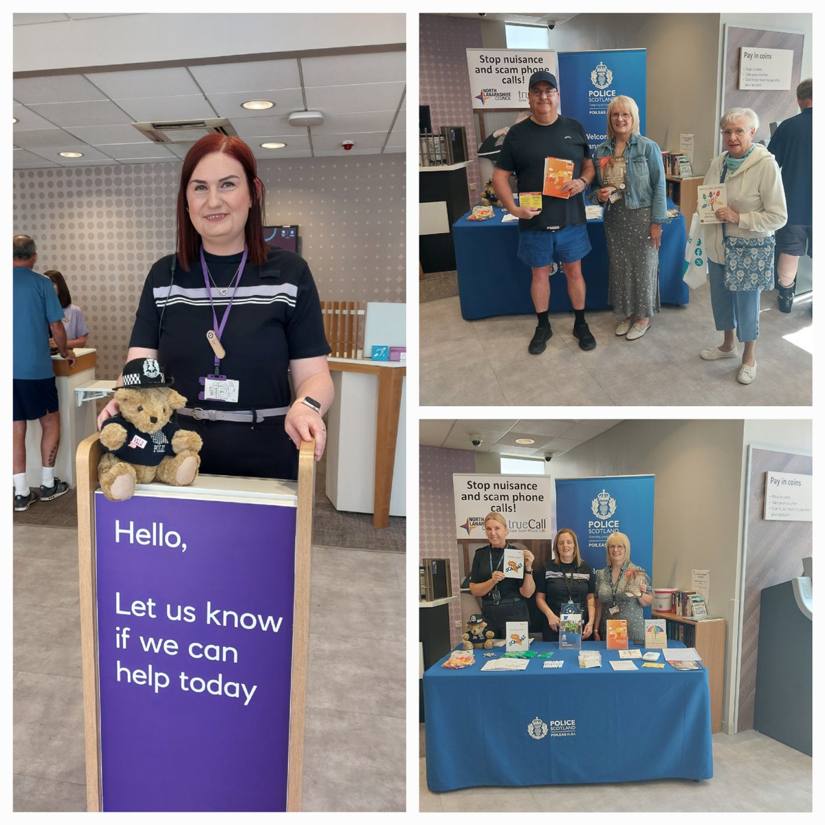 Police Scotland North Lanarkshire (@psosnorthlshire) on Twitter photo RBS invited Lanarkshire’s Preventions officer and Trading Standards officer into their local branch in Motherwell to support the Shut-out Scammers Campaign in the fight against Scams and Fraud. RBS invited Lanarkshire’s Preventions officer and Trading Standards officer into their local branch in Motherwell to support the Shut-out Scammers Campaign in the fight against Scams and Fraud.